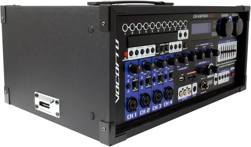 Miniatura 3 de VocoPro Sistema de karaoke portátil todo en uno, XLR, 1/4 pulgada, RCA, Champion-Rec-200W 4-Ch PA con rec digital, 21.00 x 21.00 x 23.00