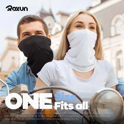 Miniatura 3 de ROXUN Paquete de 4 Polainas para Cuello, Bufanda con Protección UV, Máscara Facial Transpirable y Refrescante, Bandana para Senderismo