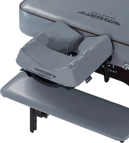 Miniatura 3 de Master Massage Montour Lx - Mesa de masaje portátil de 30 pulgadas con espuma viscoelástica de 3 pulgadas, color gris paloma, mesa de masaje