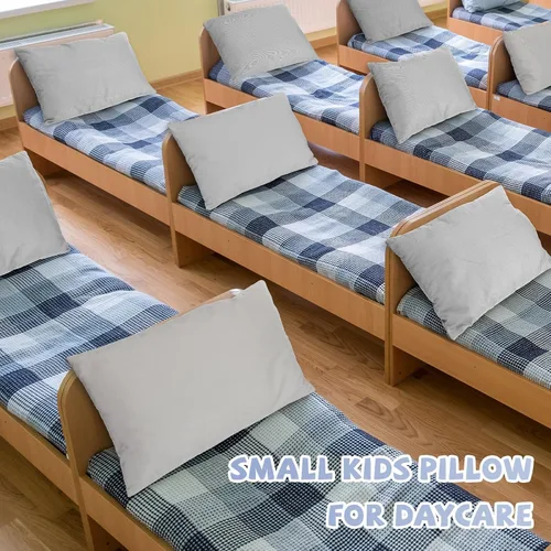 Miniatura 4 de Kigley Paquete de 6 mini almohadas pequeñas a granel de 14 x 9 pulgadas, almohada suave para siesta de viaje, para guardería, siesta de mascotas