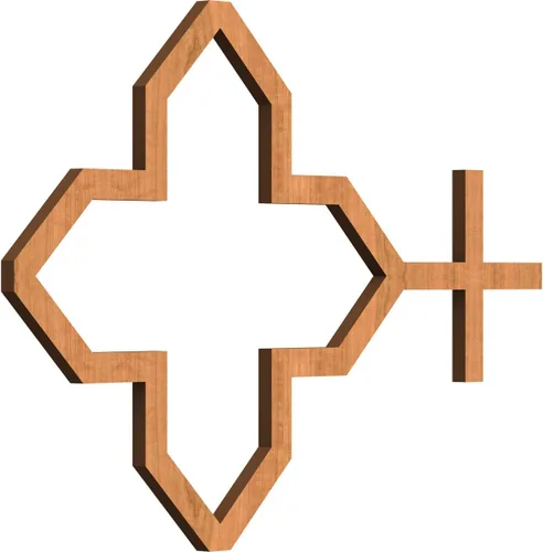 Miniatura 37 de Laird Paneles decorativos de pared de madera con calado, extra pequeños, 13/8 pulgadas de ancho x 7 3/8 pulgadas de alto x 1/4 pulgadas de alto