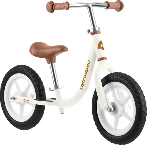 Miniatura 10 de Retrospec Cub - Bicicleta de equilibrio para niños de 18 meses a 3 años, bicicleta para principiantes sin pedal de 12 pulgadas con asiento
