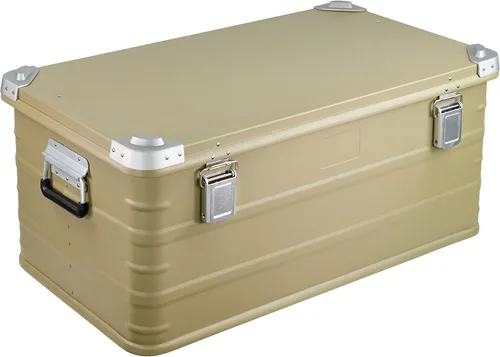 Miniatura 25 de Eylar Caja de almacenamiento de aluminio cruzada para Overland, baúl, estuche de carga de metal, caja de almacenamiento (combo de 4 piezas, negro)