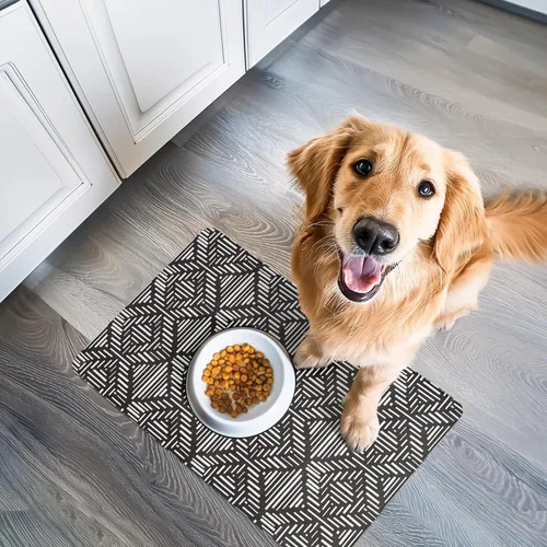 Miniatura 6 de NALALAS Tapete para perros para alimentos y agua, tapete de alimentación para gatos Tapete impermeable para cuenco de perro Tapete