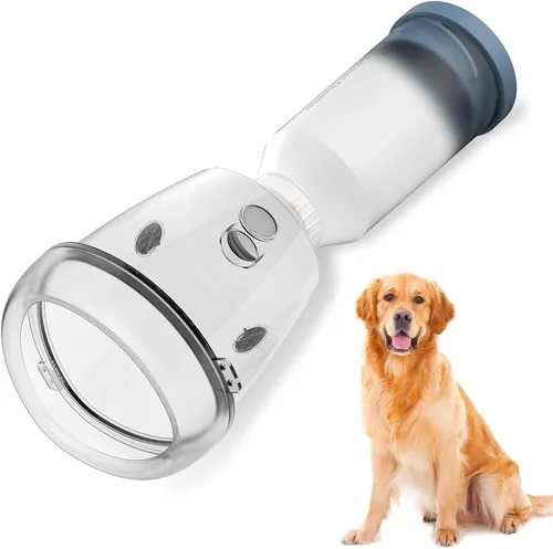 Espaciador inhalador para perros grandes, cámara de aerosol para mascotas con máscara de silicona para perros grandes, para primeros auxilios en