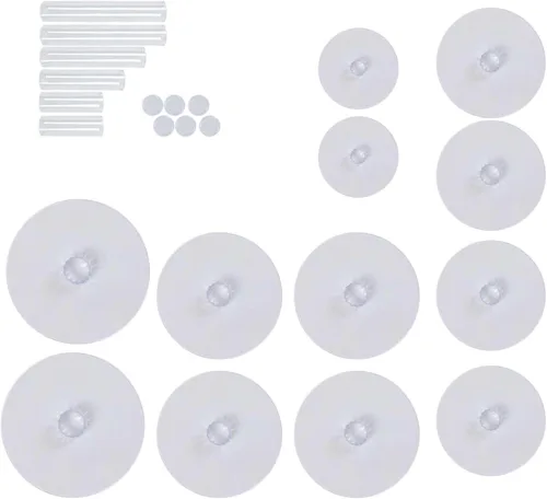 Miniatura 7 de Efavormart - Soporte para decoración de postres de 6 niveles de cristal acrílico resistente para decoración de postres para fiesta de cumpleaños