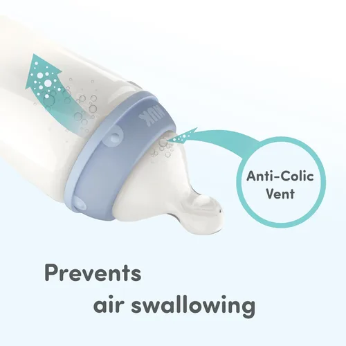 Miniatura 4 de NUK Smooth Flow - Juego de regalo para recién nacidos, biberón anti-cólico, 0+ meses Puntos blancos