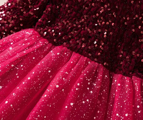 Miniatura 5 de TTYAOVO - Vestido de manga larga para cumpleaños, con falda tutú, para niñas pequeñas