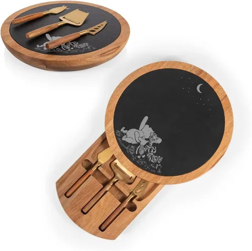 Miniatura 6 de PICNIC TIME Insignia - Juego de cuchillos, charcutería, plato para servir, tabla de queso, 12.5 x 12.5 x 1.4, Harry Potter Ravenclaw, madera