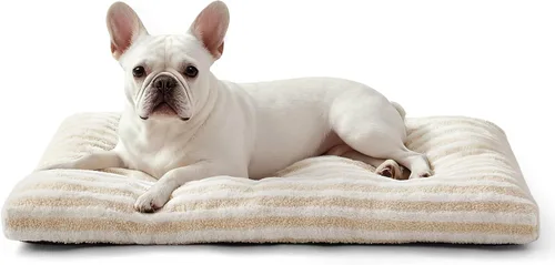 Miniatura 14 de FURTIME Cama Lavable para Perros de Tamaño Grande, Camas de Jaula para Perros de Lujo, Almohada Cómoda y Esponjosa para Perros, Alfombrilla Gris