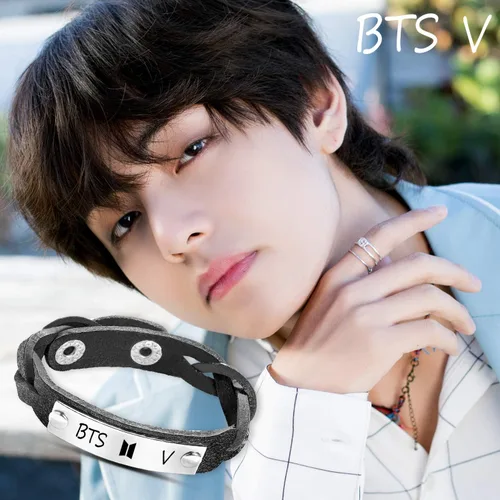 Miniatura 6 de KPOP Bangtan Boys Bracelet Love Yourself Leather Chain Jewelry SUGA JIN Jimin V JHOPE RM JK Korean Group Army Gift