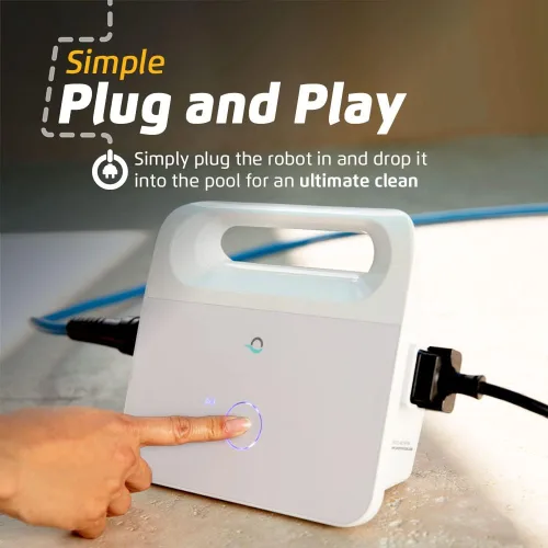 Miniatura 8 de Dolphin (Modelo 2025) Explorer E25 Robot limpiador de piscinas con Wi-Fi, ideal para piscinas de hasta 15,24 m - Cepillo de limpieza de línea