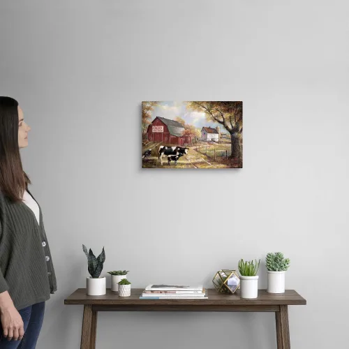 Miniatura 2 de Memories on the Farm - Lienzo decorativo para pared, diseño de granero
