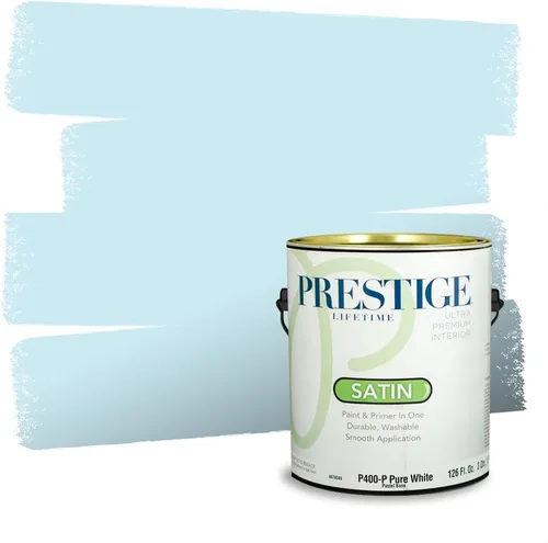 Miniatura 556 de Pintura Exterior + imprimación PRESTIGE, todo-en-uno, 1 galón, acabado mate, color comparable al Valspar* Royal Gray* VS151-Gris real