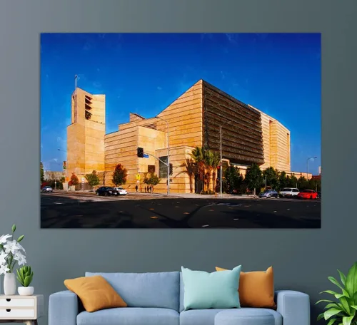 Miniatura 4 de Impresión en lienzo de Los Ángeles, Catedral de Nuestra Señora de los Ángeles, pintura de la catedral de Los Ángeles, arte de pared de Los Ángeles