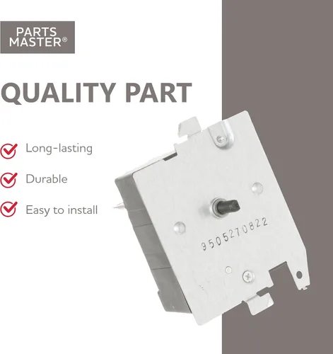 Miniatura 3 de Reemplazo Parts Master para temporizador de secadora GE/Hotpoint 234D2377P004 - Compatible con WE04X24550, GTD42GASJWW, GTD42GASJWW, XTD72E8SSTWS