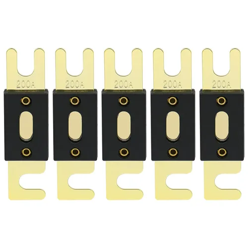 Miniatura 33 de Baomain Paquete de 2 fusibles ANL de 300 A a granel con terminales chapados en oro para audio de automóvil, amplificador, camión, barco, RV