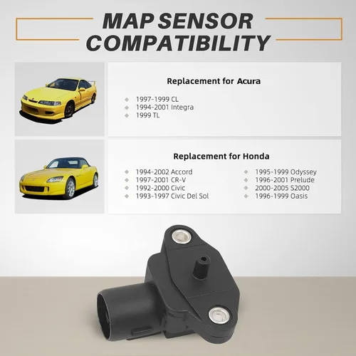 Miniatura 2 de OTUAYAUTO Sensor de presión absoluta del colector de mapa - Reemplazo para Honda Civic 1996-2000, Accord 1994-2002, Odyssey 1995-1999, Acura CL TL
