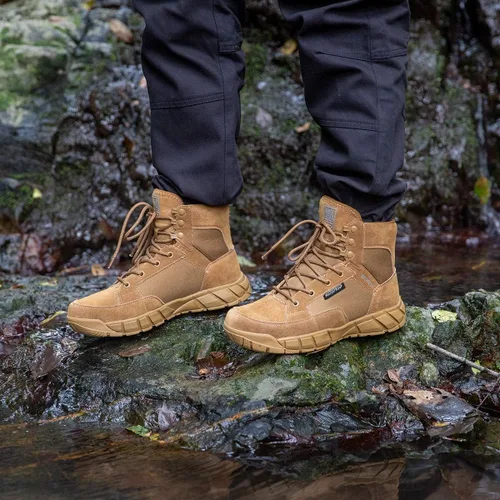 Miniatura 9 de FREE SOLDIER Waterproof Hiking Work Boots Men's Tactical Boots 6 Inches Lightweight Military Boots Breathable Desert Boots