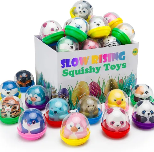 30 paquetes de recuerdos de fiesta Squishies de alivio de estrés de elevación lenta para niños, relleno de bolsa de regalo de cumpleaños, juguetes