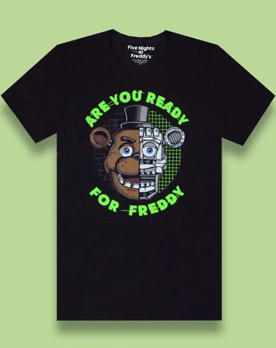 Miniatura 2 de Five Nights At Freddy's Camiseta de niño I Survived, Negro