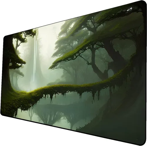 Miniatura 29 de Tapete de juego de cartas coleccionables AI Painting – Tapete de juego MTG con zonas, 24 x 14 pulgadas, tapete de juego MTG de alta calidad – El