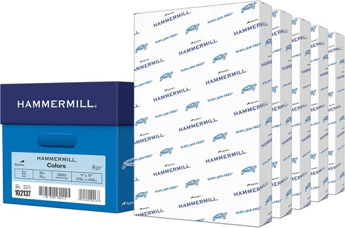 Miniatura 36 de Hammermill Papel de color, papel de impresora crema de 20 libras, 8.5 x 11-1 resma (500 hojas), fabricado en los Estados Unidos, papel pastel