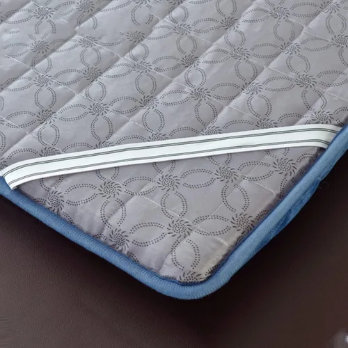 Miniatura 3 de Cubrecolchón de mesa de masaje de 2.0 in/2.8 in de grosor, funda de colchón trapezoidal para cama de salón de belleza, sábanas con agujeros de Gris