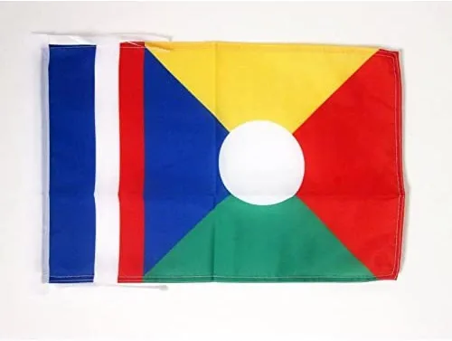Miniatura 1038 de Bandera de México AZ FLAG, 45.7 x 30.5 cm, con cordones - Pequeñas banderas mexicanas de 30 x 45 cm - Bandera de 45.7 x 30.5 cm