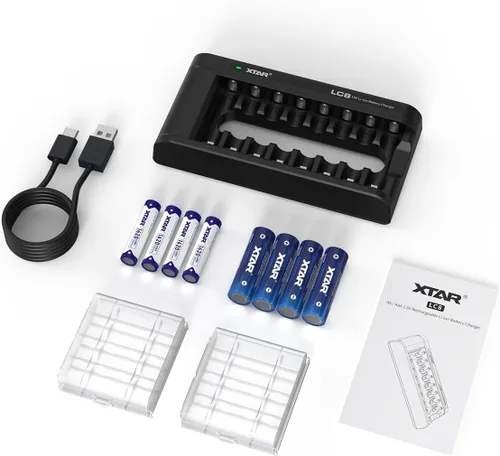 Miniatura 7 de XTAR AA AAA Baterías 4pcs 1.5V Batería 4150mWh AA con 4pcs 1620mWh AAA Combo LC8 Cargador de batería (LC8+4 * 4150mWh AA+4 * 1620mWh AAA)