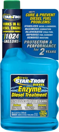 Star Tron Fórmula diésel súper concentrada, tratamiento de combustible enzimático para un mejor rendimiento del motor, 1 onza trata 32 galones,