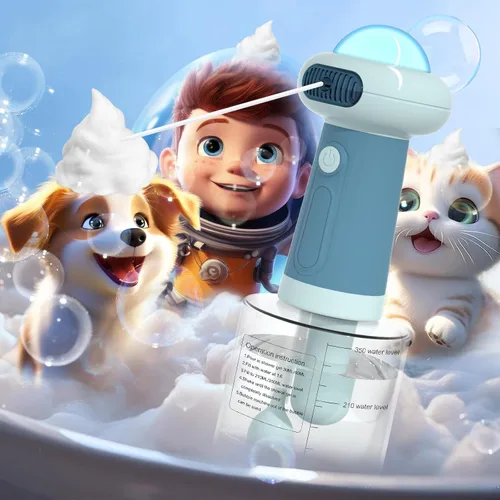 Miniatura 2 de Dispensador eléctrico de champú para perros, rociador de champú para gatos IPX7, suministros de baño para mascotas, dispensador automático de champú