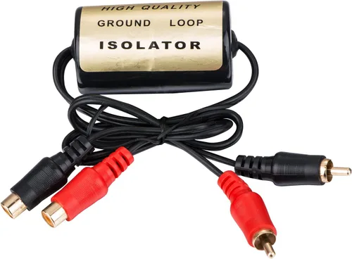 Miniatura 2 de Aislador de ruido de bucle de tierra, filtro de ruido amplificador para audio del automóvil, estéreo para el hogar, aislador de bucle