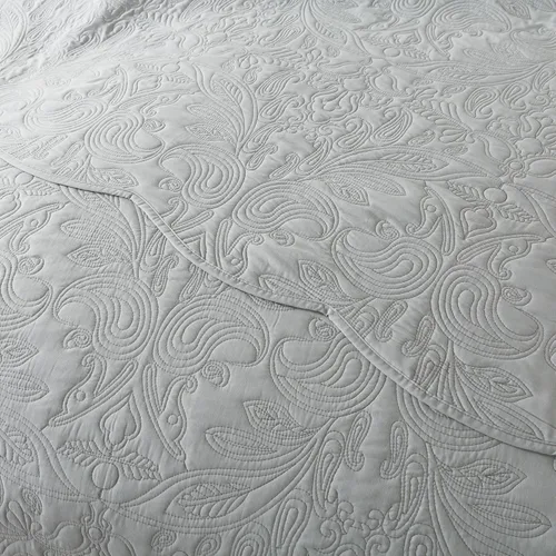 Miniatura 263 de HoneiLife - Juego de colcha de tamaño Queen, juego de ropa de cama de pana bordada de 3 piezas, colcha de lujo, ligera, cálida, para todas las Pana