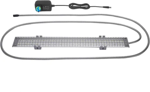HappyBird Lighting - Luz de jaula para pájaros con protector anti-mordida, luz LED de espectro completo para mascotas, simula el entorno natural,