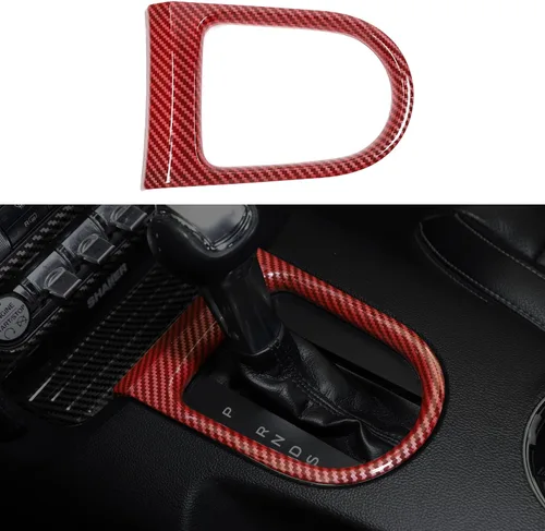 Miniatura 9 de RT-TCZ Cubierta del marco del panel de cambio de marchas, accesorios adhesivos compatibles con Ford Mustang 2015 2016 2017 2018 2019 2020 2021 2022