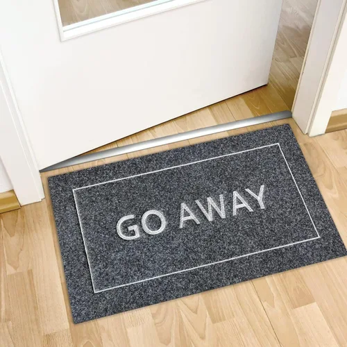 Miniatura 2 de JJUUYOU Felpudo para puerta delantera, entrada exterior, paseo, divertido tapete de bienvenida antideslizante, parte trasera de goma de perfil bajo