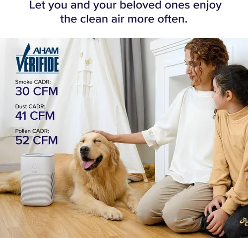 Miniatura 2 de LEVOIT Purificador de Aire para Casa Dormitorio, AHAM VERIFIDE, Filtro Purificador de Habitaciones Pequeñas con Esponja de Fragancia para Humo