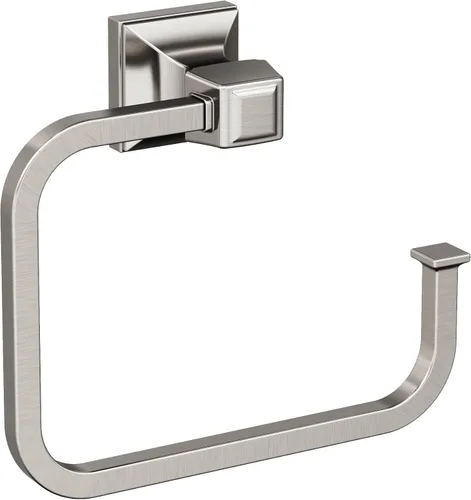 Miniatura 35 de Amerock BH36020G10 Gancho único para bata de níquel cepillado Soporte de toalla de 4-1/4 pulg. (108 mm) de longitud Mulholland Gancho