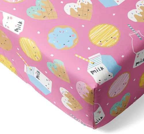 Miniatura 12 de Little Sleepies Sábanas de cuna para bebé, sábanas de cuna de viscosa muy suave de bambú para niños y niñas, sábana de cama para niños, sábana