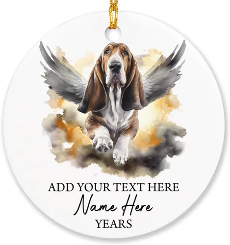 Miniatura 33 de Airedale Terrier - Adorno personalizado de alas de ángel para perro, regalo de pérdida de condolencias de mascotas, adorno de Navidad conmemorativo