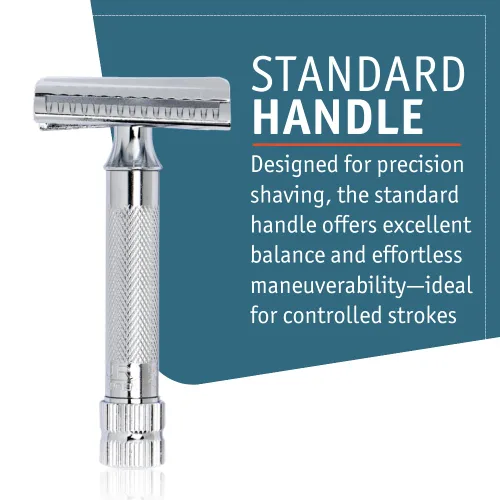 Miniatura 6 de Rasuradora de seguridad Merkur-razor 37c, cromado con barra inclinada