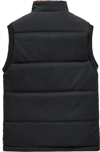 Miniatura 2 de CROYEE Chaleco acolchado de invierno para hombre con forro de piel suave, sin mangas