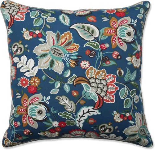 Miniatura 5 de Pillow Perfect - Cojines decorativos florales brillantes para interiores/exteriores, 2 unidades, lumbar - 11.5 x 18.5 pulgadas, verde/rojo Zoe