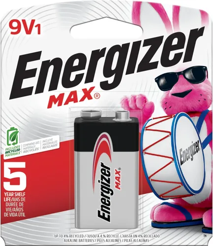 Miniatura 9 de Energizer Batería MAX de 9 V (1 paquete), baterías alcalinas de 9 voltios