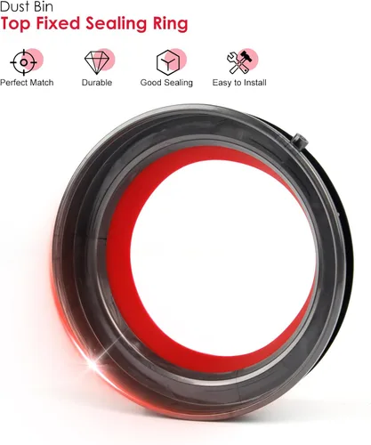 Miniatura 4 de Anillo de sellado fijo para cubo de polvo compatible con Dyson V12 SV18 SV20 Detect Slim/Digital Slim Aspiradora de limpieza de recipiente