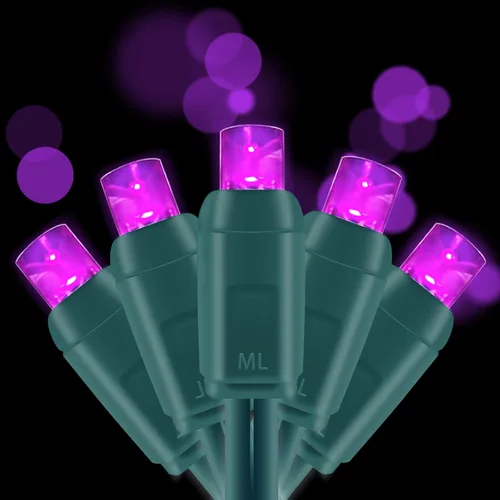 Miniatura 11 de Juego de 50 luces LED de Navidad de 0.197 in de gran angular, para exteriores, para jardín, patio, árboles, decoración de iluminación, cable verde