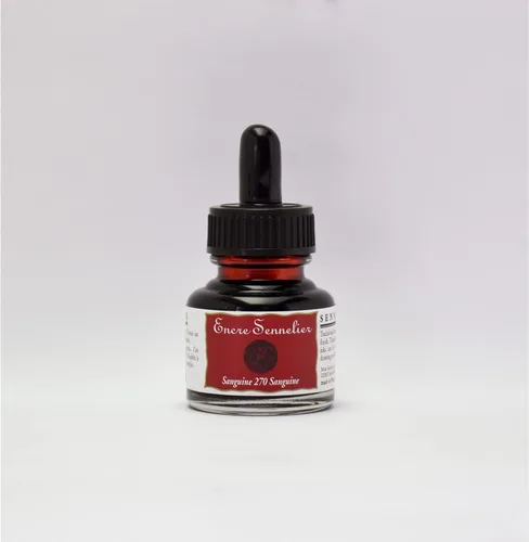 Miniatura 19 de Sennelier Tinta de dibujo, botella de 1.0 fl oz, azul ultramar Azul ultramarino