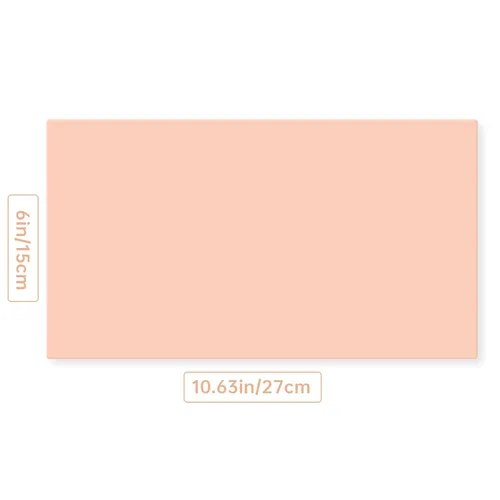 Miniatura 2 de Benbilry Piel de práctica de tatuaje en blanco, 10.7 x 6 pulgadas de grosor de doble cara para tatuar cejas, tamaño grande, 5 hojas