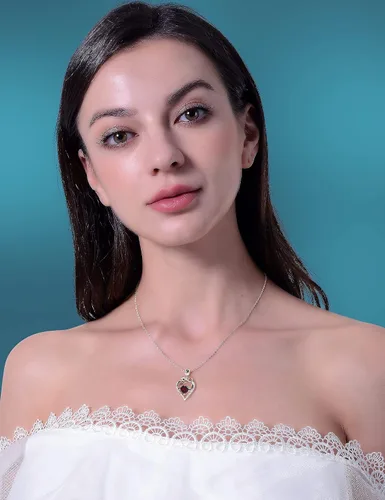 Miniatura 6 de HXZZ Fine Jewelry - Collar con colgante de plata de ley con topacio azul suizo, amatista, citrino, peridoto y ópalo, regalo para mujer, Gema